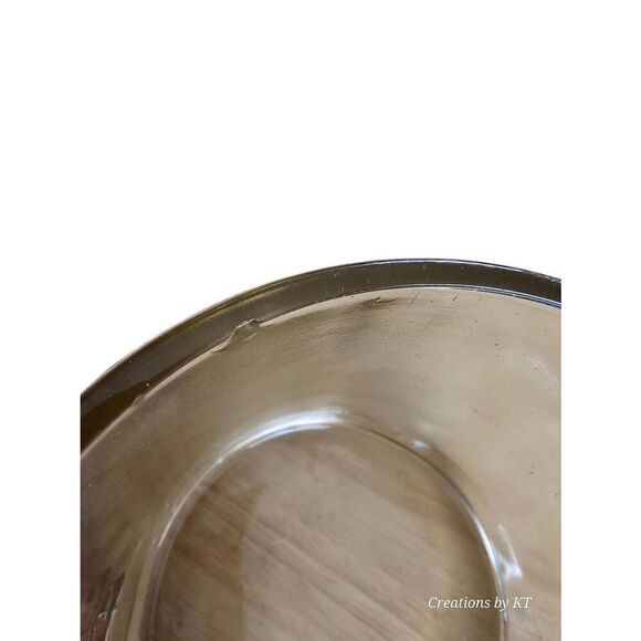 Antique 2 Cup Glass Measuring Cup Pitcher w Pour Spout Handle Unsigned Purple Ti - Picture 9 of 9